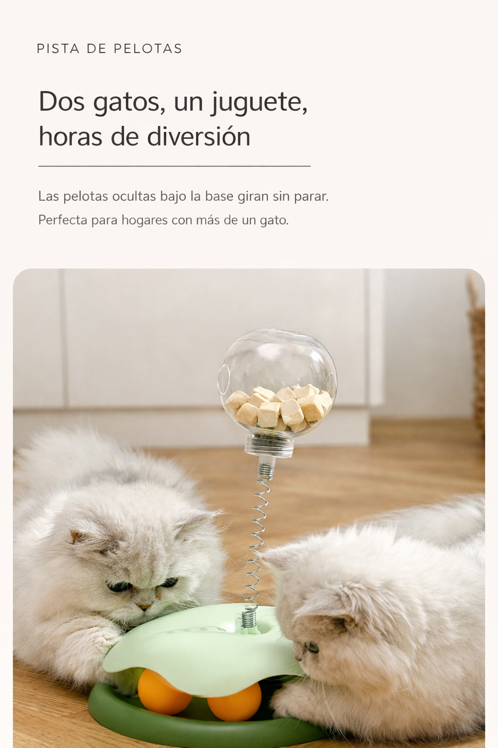 Juguete Interactivo para Gatos con Dispensador de Snacks | Muelle Antiestrés | Sumblerzz